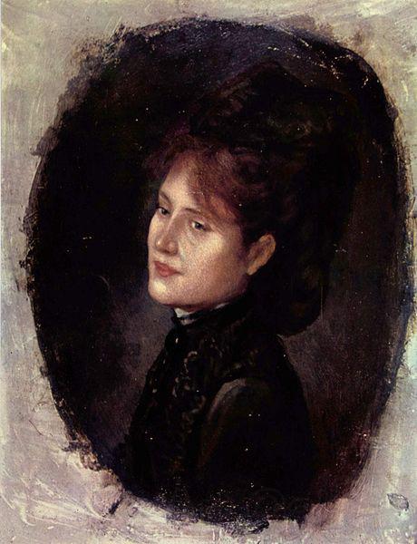Nicolae Grigorescu Portrat der Frau Alexianu